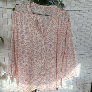 Universal Thread Coral Floral Blouse
